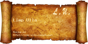Limp Ulla névjegykártya
